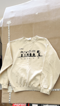 Peanuts Snoopy Charlie Brown Graphic Sweatshirt Cream Adult L Gildan Heavy Blend
