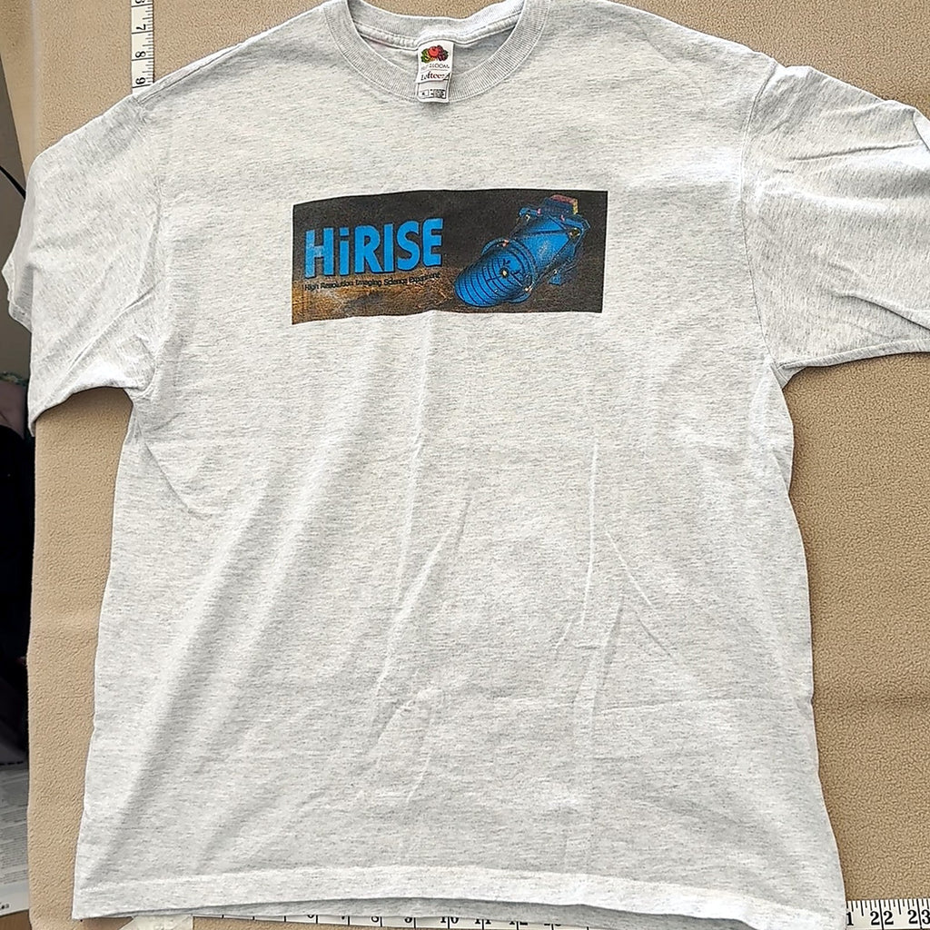 Fruit of the Loom Lofteez HiRISE Space Science T-Shirt Unisex XL Gray