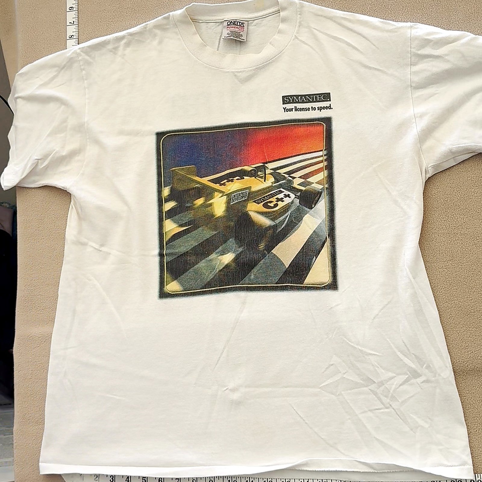 Symantec C++ Enterprise Developer Need for Speed T-Shirt White Single Stitch
