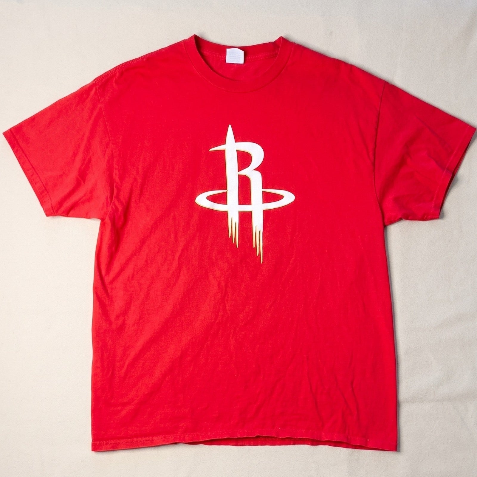Houston Rockets Logo Red Graphic T-Shirt Port & Company Size XL