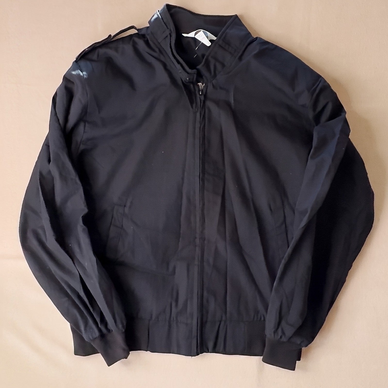 Vintage MBA Space Shuttle Team Member Jacket Black Made in USA Mens XL