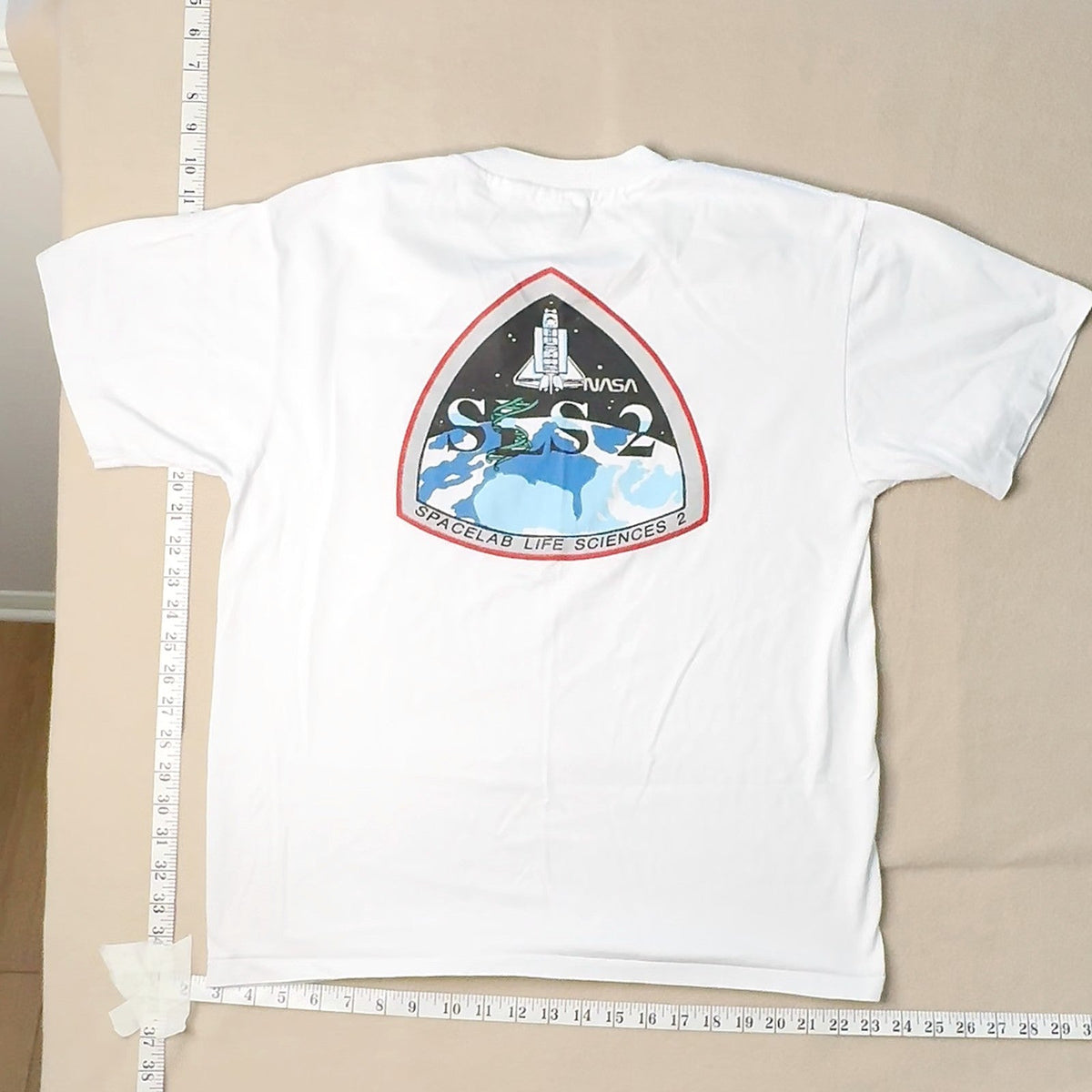 Vintage 90s NASA STS-58 Spacelab Life Sciences 2 Space Shuttle T-Shirt Large