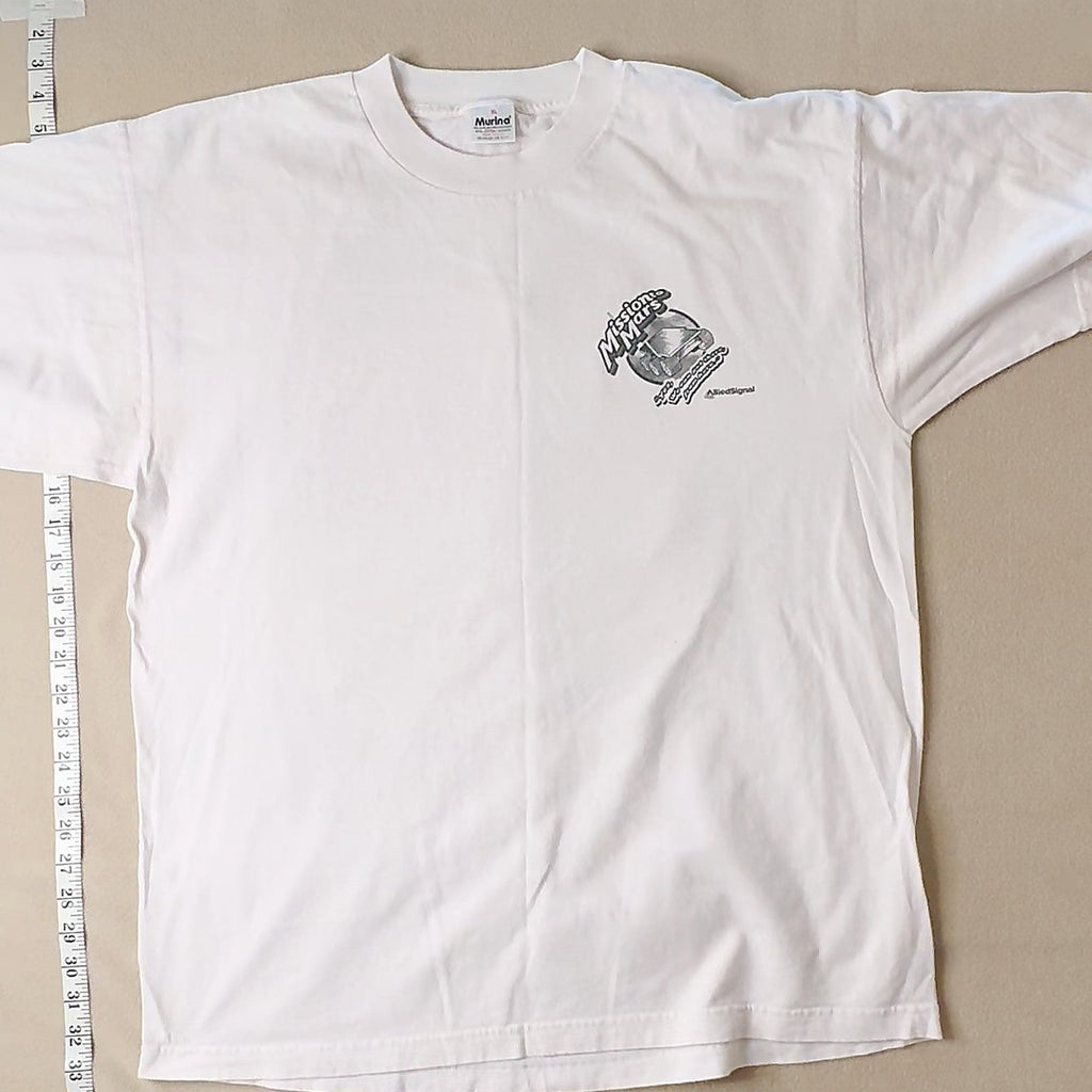 Vintage Murina Mars Pathfinder ATSE DSN T-Shirt White Single Stitch XL USA