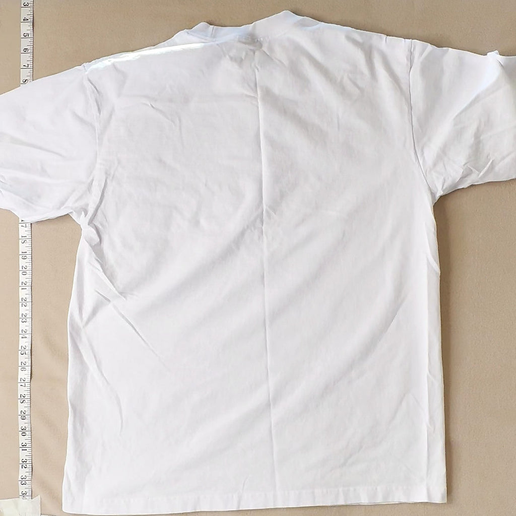 Shaka Wear Super Max Heavy Blank White T-Shirt Streetwear Cotton Size XL