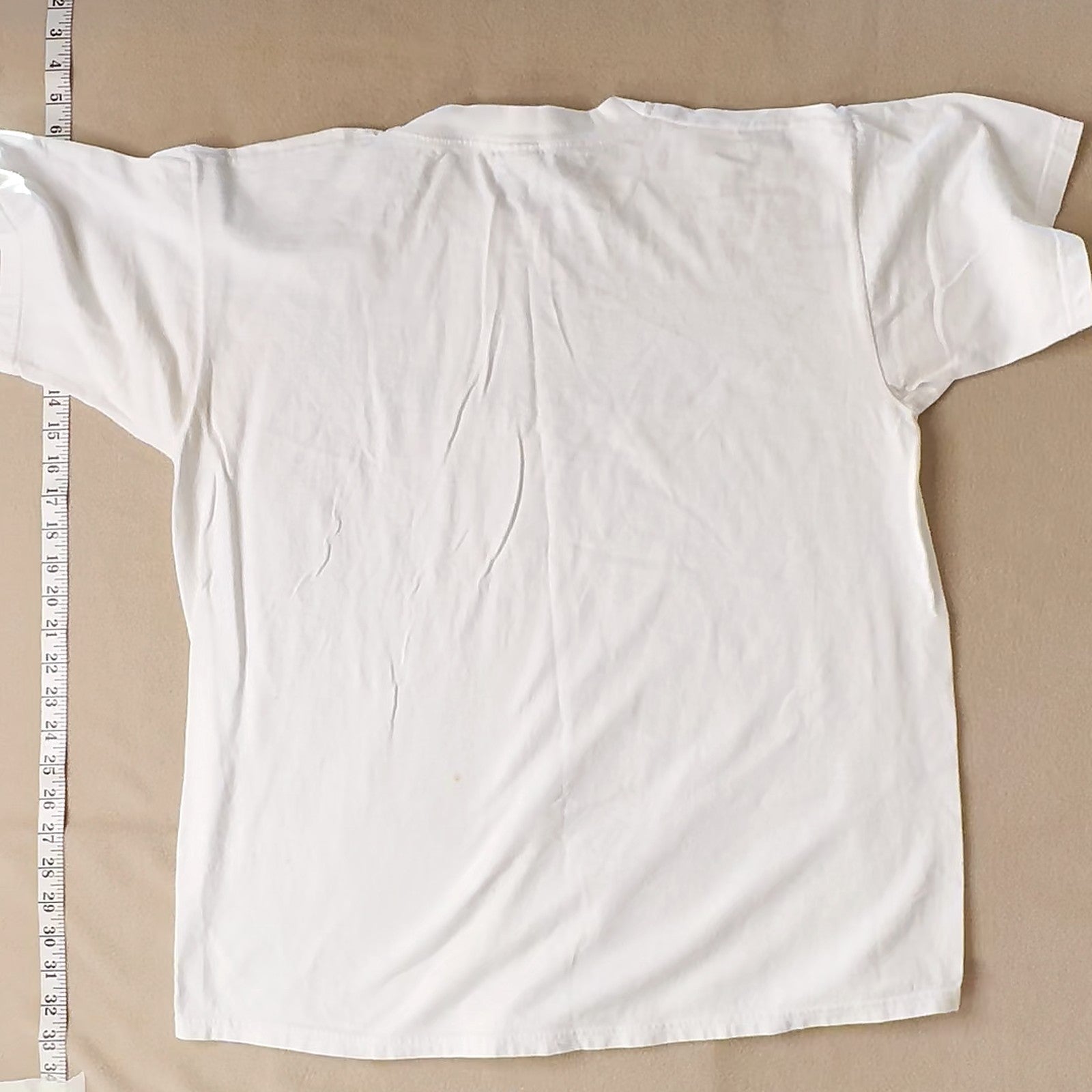 Science Text Graphic T-Shirt White Fruit of the Loom Heavy Cotton Size XL