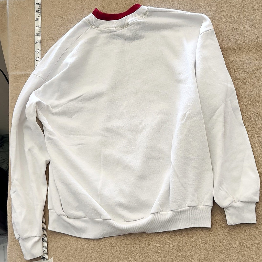 Vintage Gopher Sport Alphabet School Teacher Sweatshirt White Made In USA XL