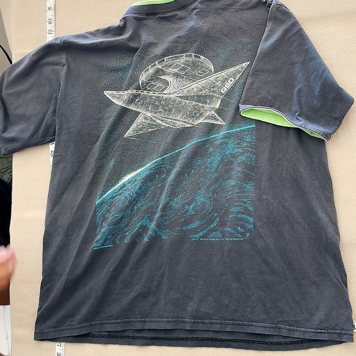Vintage Sprint Telecom Corporate T-Shirt Space Satellite Graphic XL Made in USA