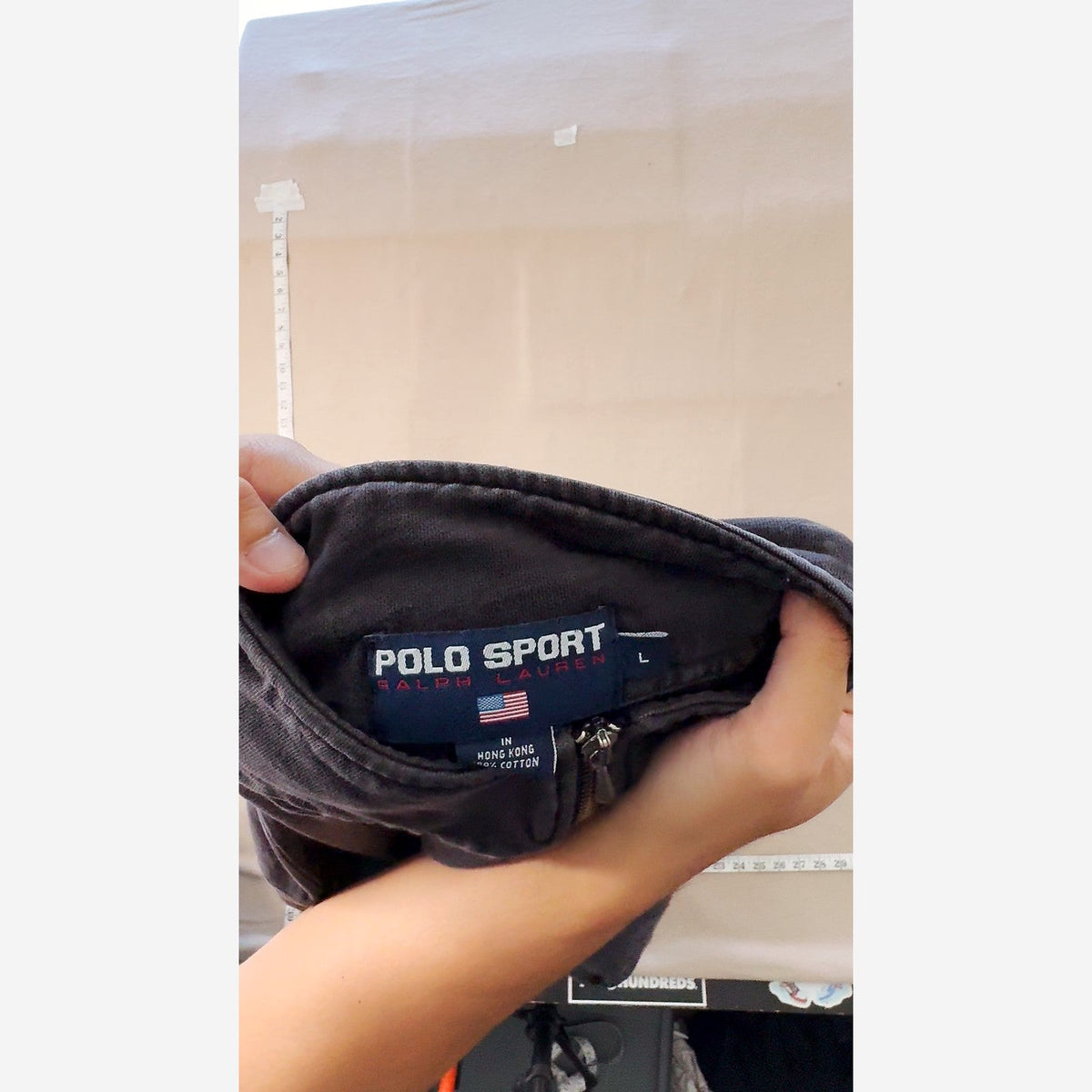 Vintage Polo Sport Ralph Lauren 1/4 Zip Sweatshirt Black Size L
