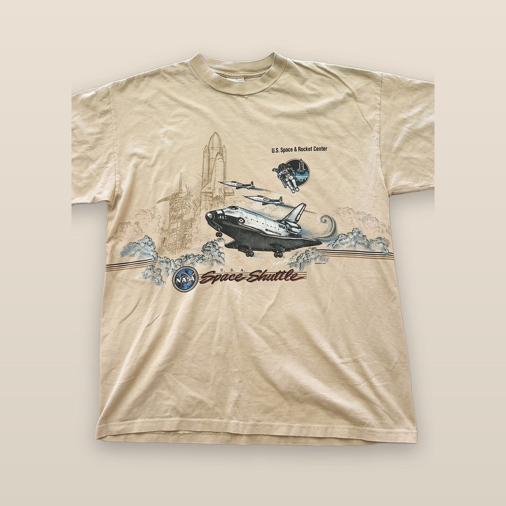 Vintage NASA Space Shuttle Rocket Center T-Shirt Sansegal Mens XL Made in USA