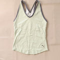 PUMA Women's Size L Light Green V-Neck Racerback Tank Top Athleisure Gym