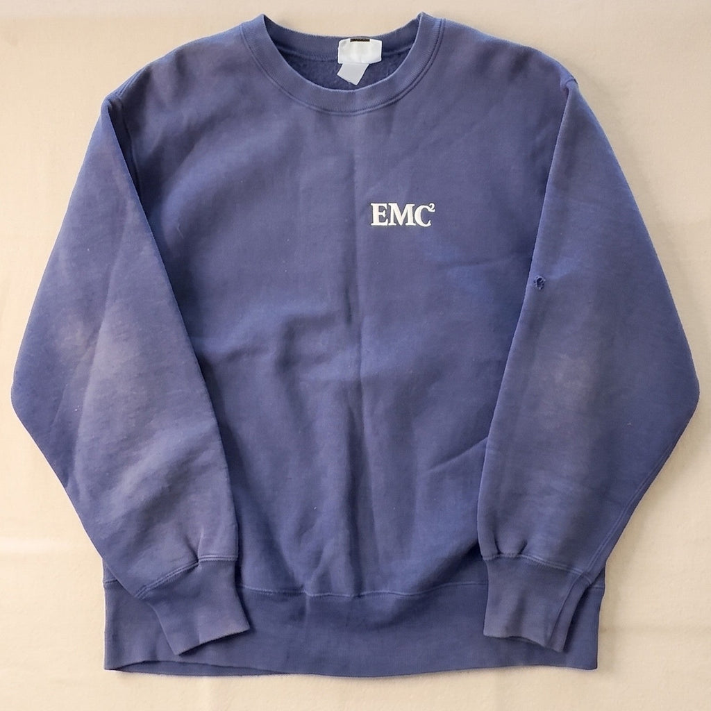 Vintage Lee EMC2 Sweatshirt Navy Blue XL Made in USA