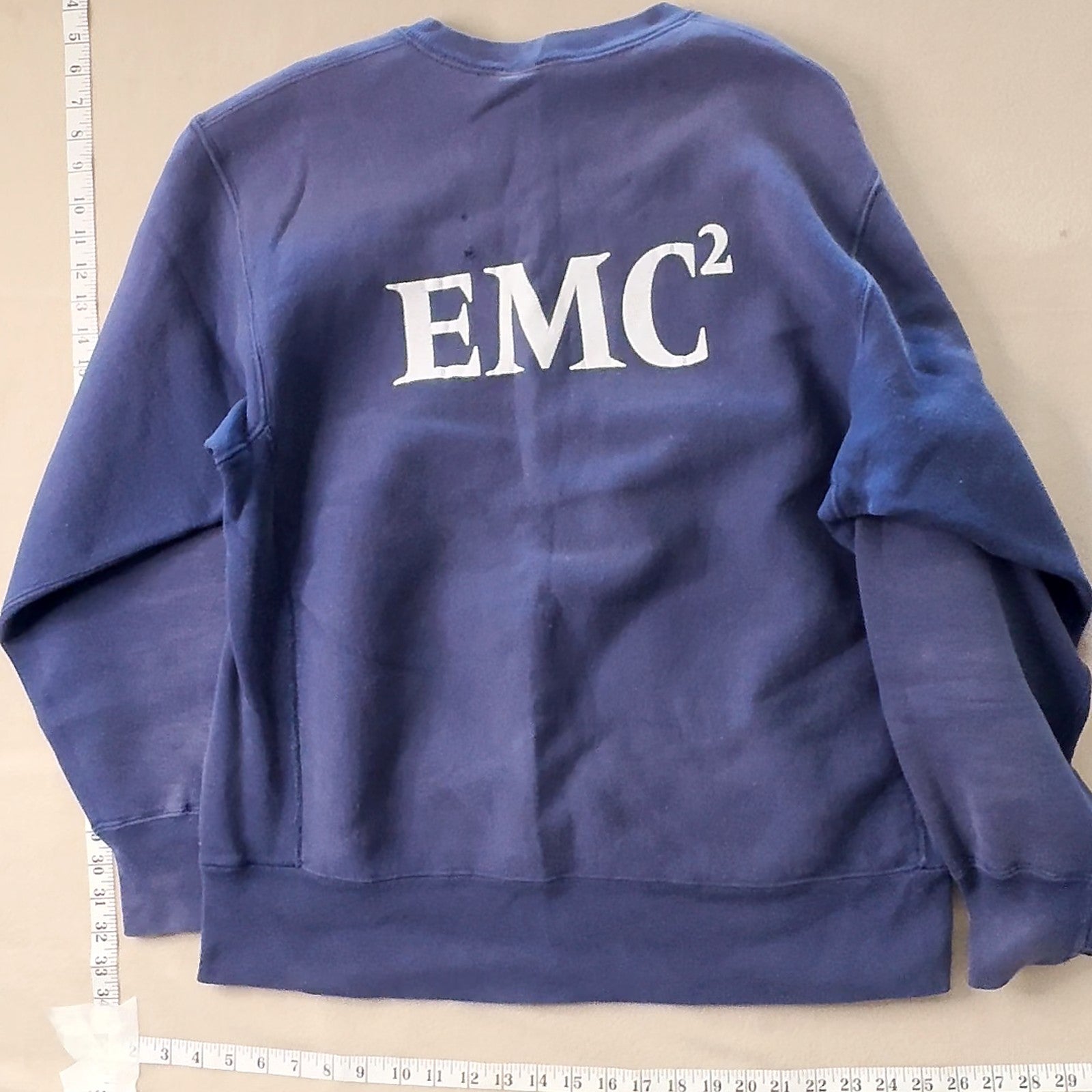 Vintage Lee EMC2 Sweatshirt Navy Blue XL Made in USA