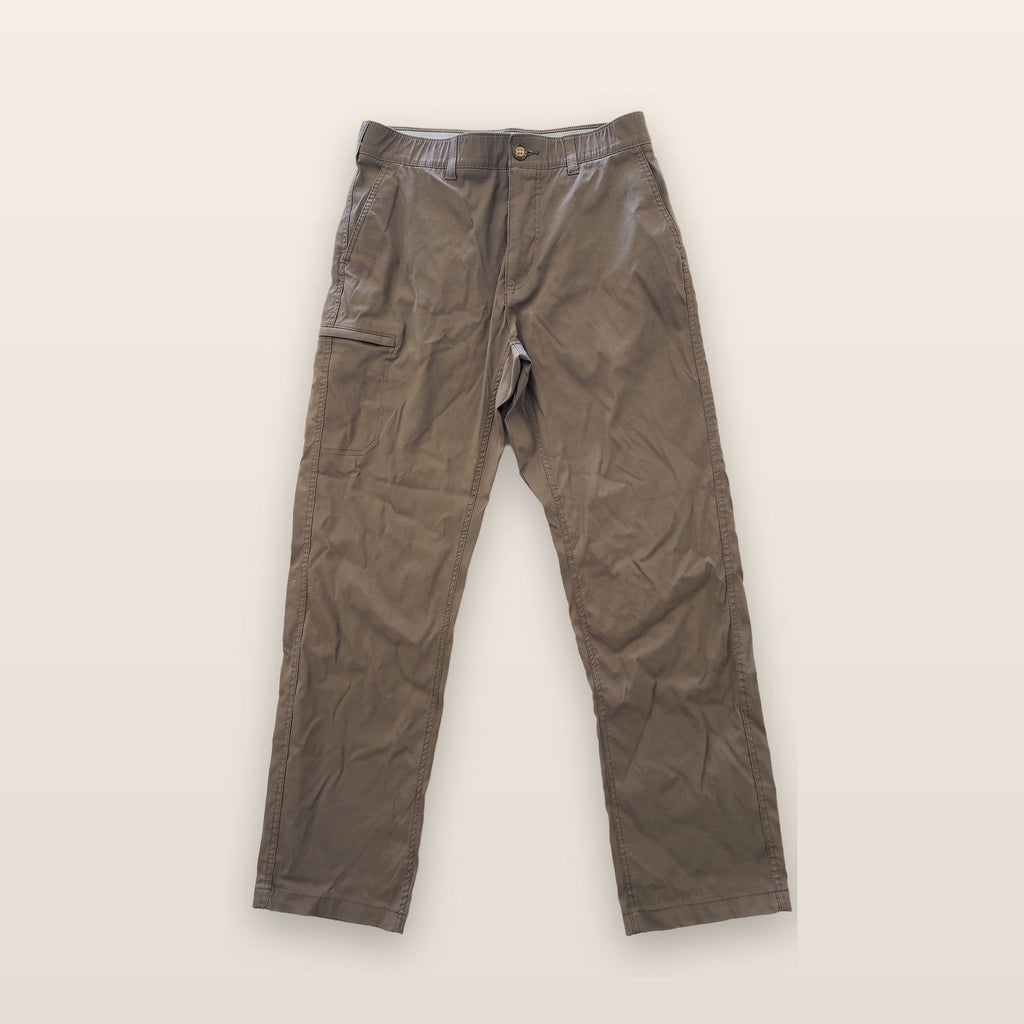 UB Tech Men's Brown Nylon Blend Performance Cargo Pants Size 32x30