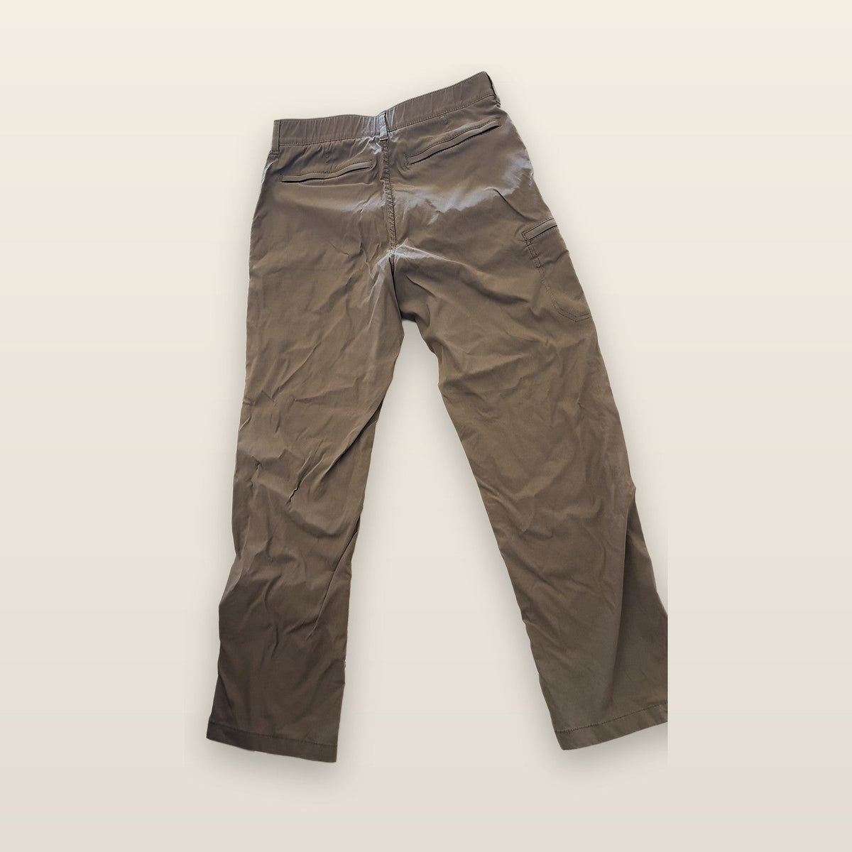 UB Tech Men's Brown Nylon Blend Performance Cargo Pants Size 32x30