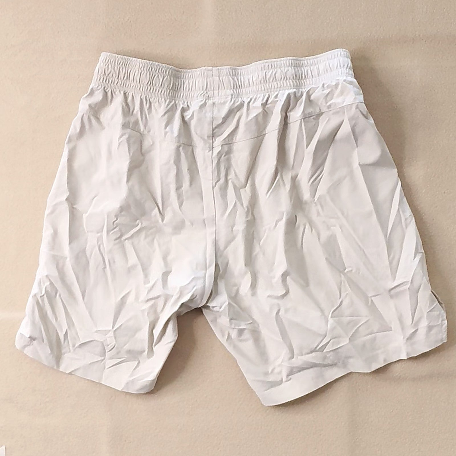 All In Motion Men's Athletic Gym Shorts Zip Pockets Solid Beige Size M