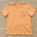 Uniqlo UT Peanuts Snoopy T-Shirt Orange Pocket Tee Size Medium