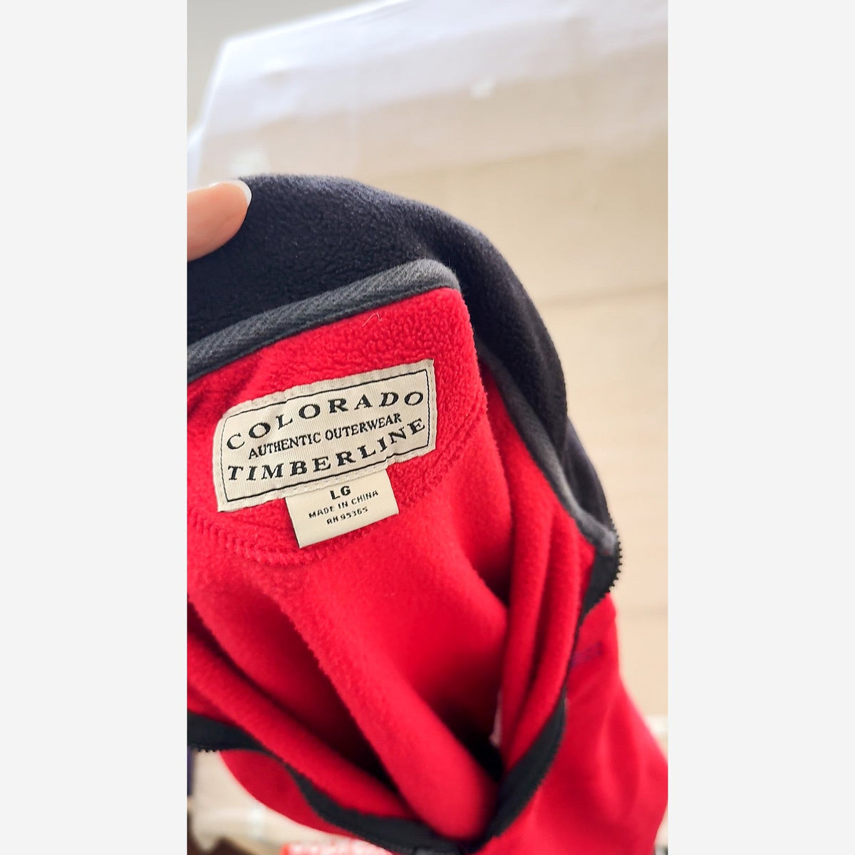 Colorado Timberline Science Olympiad Red Fleece 1/4 Zip Pullover Size LG