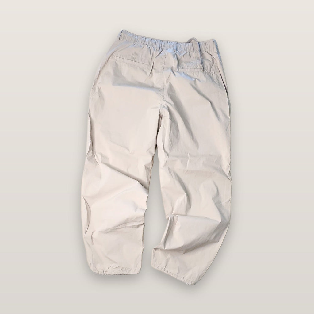 Uniqlo Men's Khaki Beige Cotton Blend Pants Elastic Waist Size M