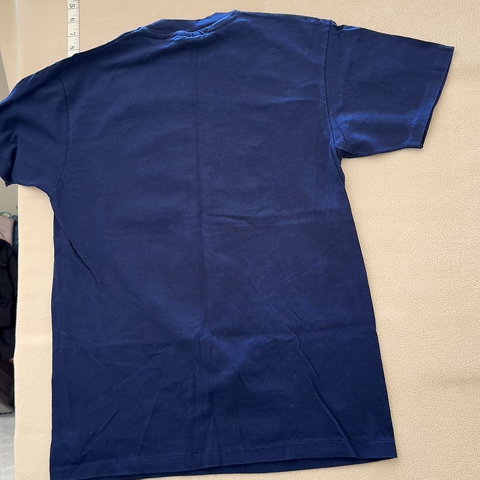 Hanes Beefy-T An Amusement Park for the Mind Graphic T-Shirt Navy Blue Size L