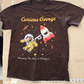 Curious George Houston We Have A Monkey Astronaut Space T-Shirt Brown