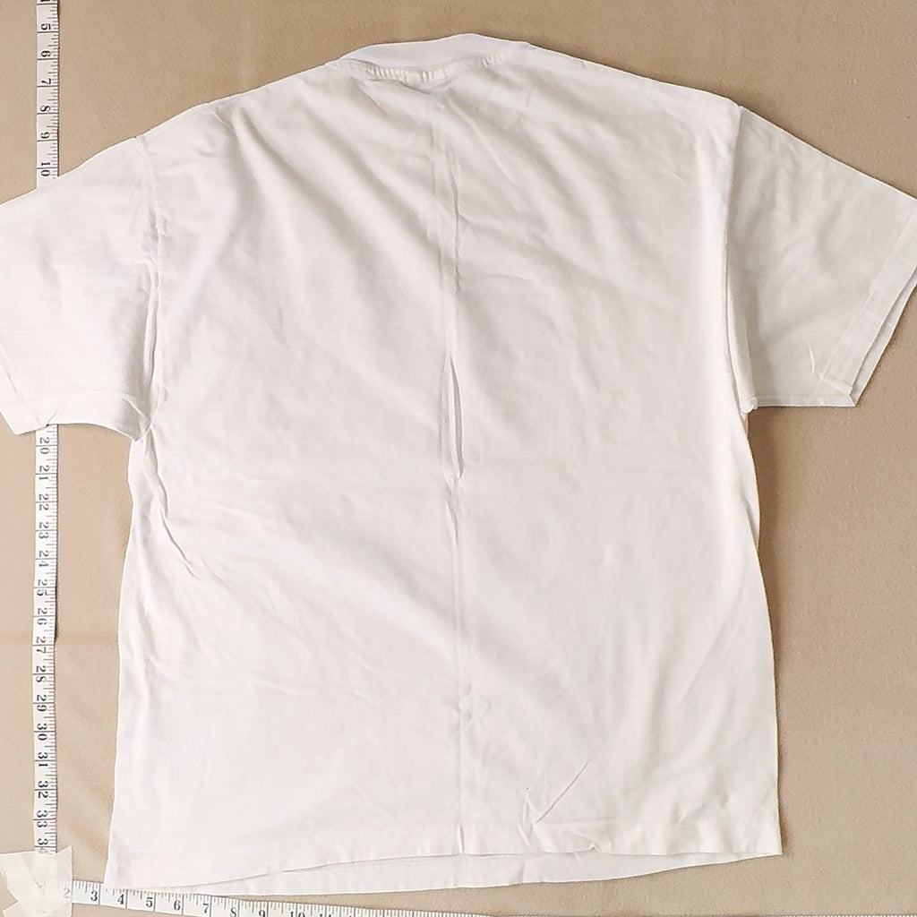 Vintage Aerospatiale Space & Defense Graphic T-Shirt White XL Hanes Beefy-T