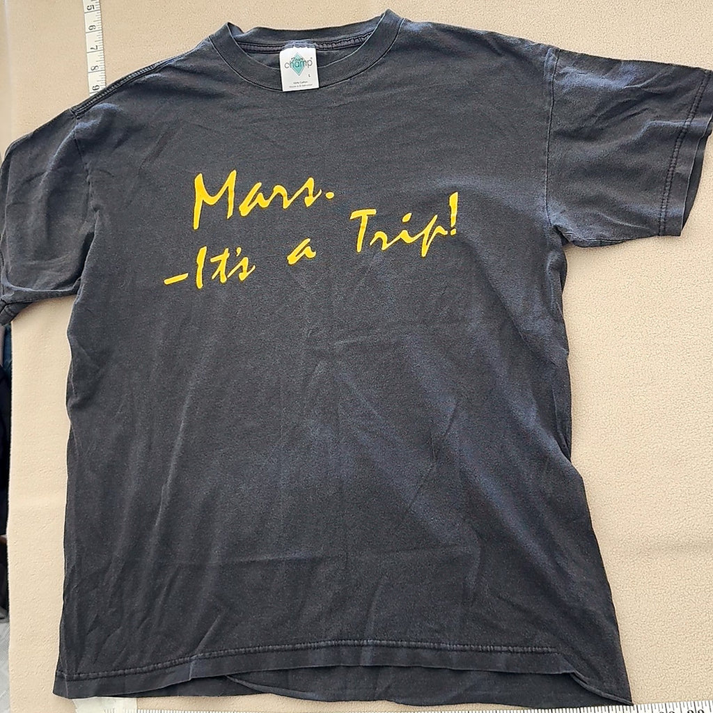Mars The Musician's Planet It's a Trip T-Shirt Black Size L Tour Champ
