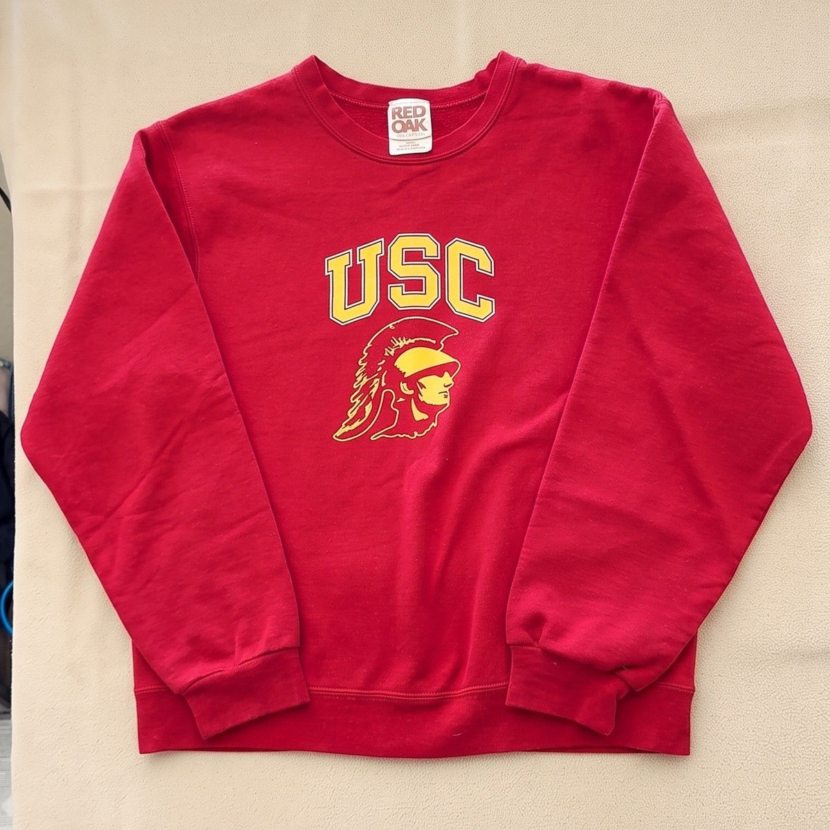 Red Oak Sportswear USC Trojans Sweatshirt Red Size Medium