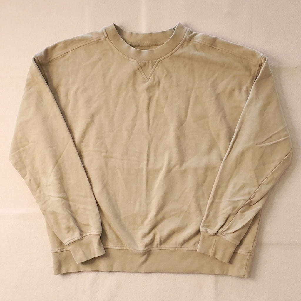 Goodfellow & Co Men's Khaki Tan Crewneck Long Sleeve Sweatshirt Size L