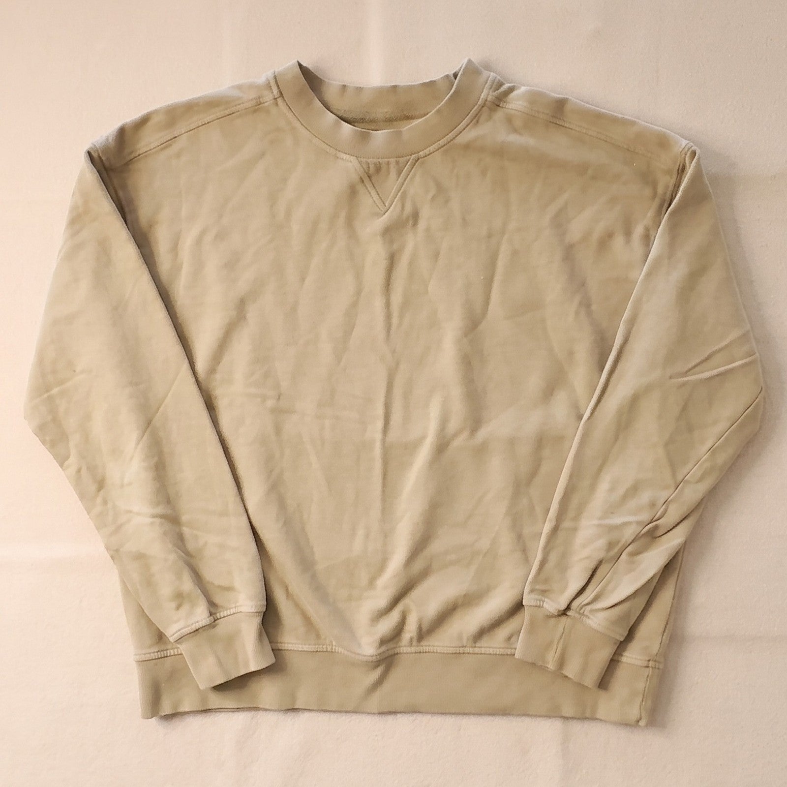 Goodfellow & Co Men's Khaki Tan Crewneck Long Sleeve Sweatshirt Size L