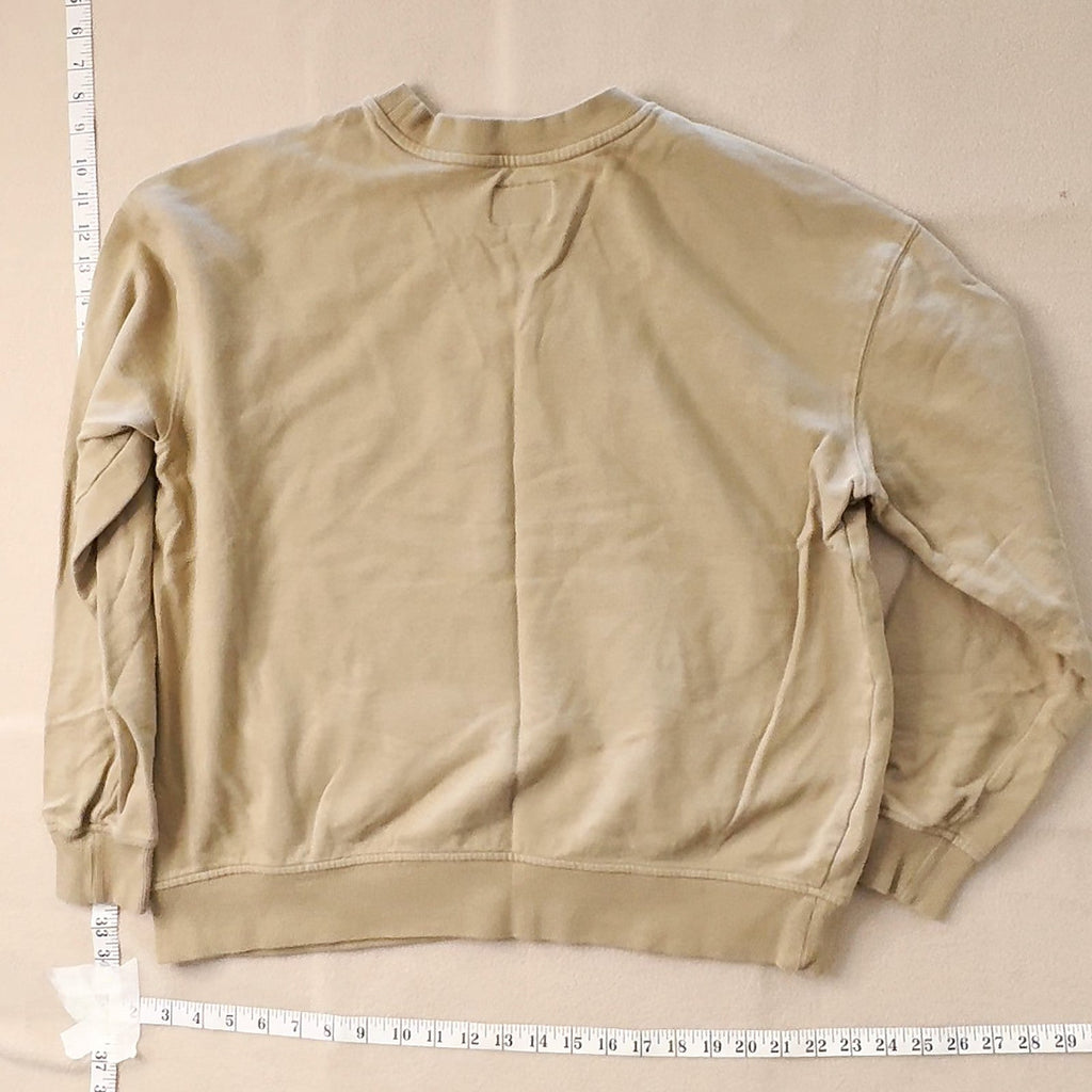 Goodfellow & Co Men's Khaki Tan Crewneck Long Sleeve Sweatshirt Size L