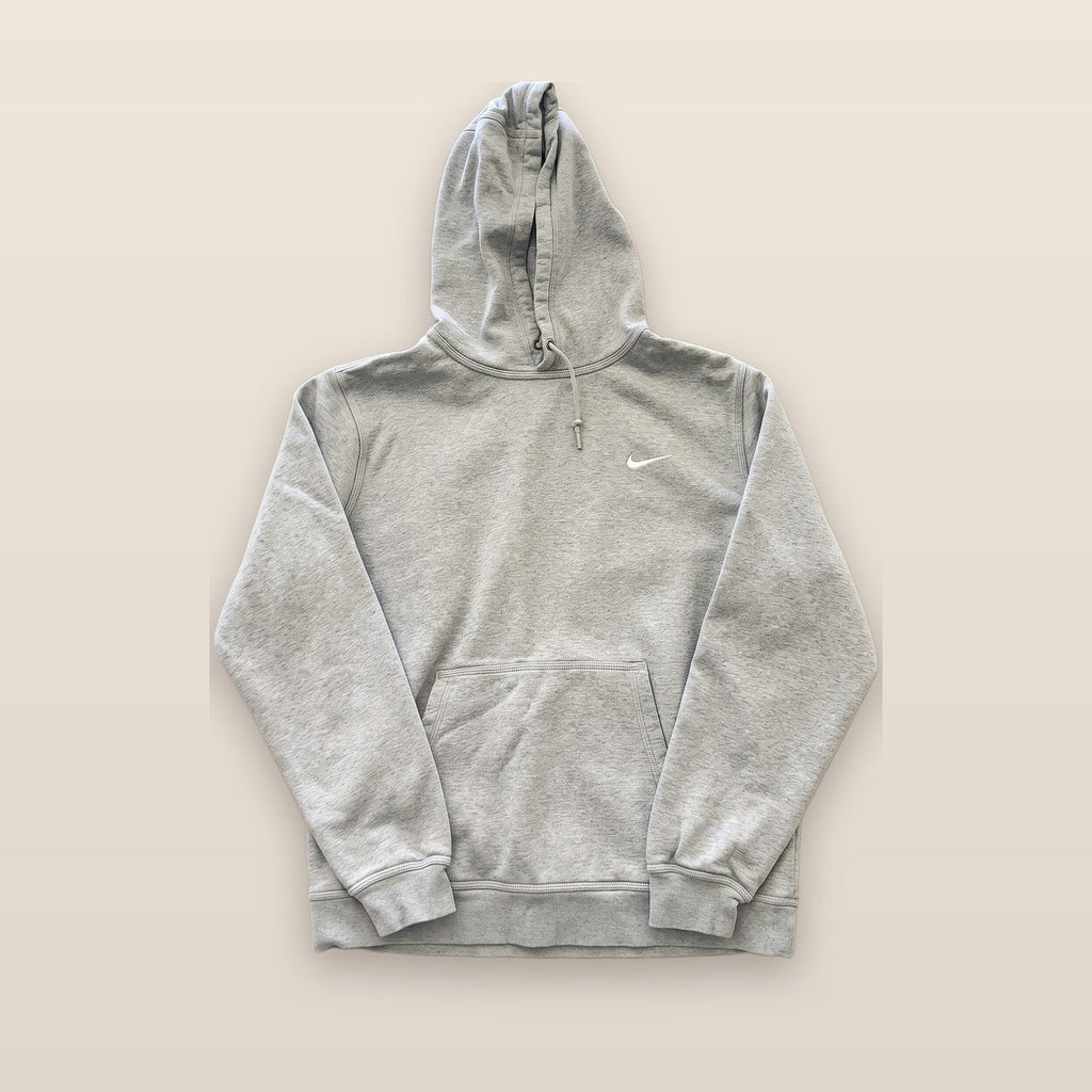 Nike Pullover Hoodie Sweatshirt Gray Embroidered Swoosh Logo Size XL