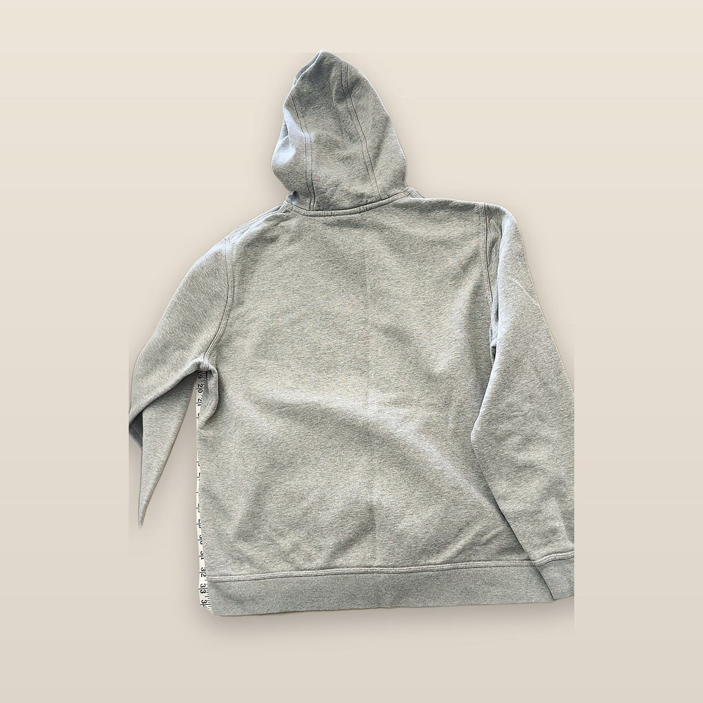 Nike Pullover Hoodie Sweatshirt Gray Embroidered Swoosh Logo Size XL