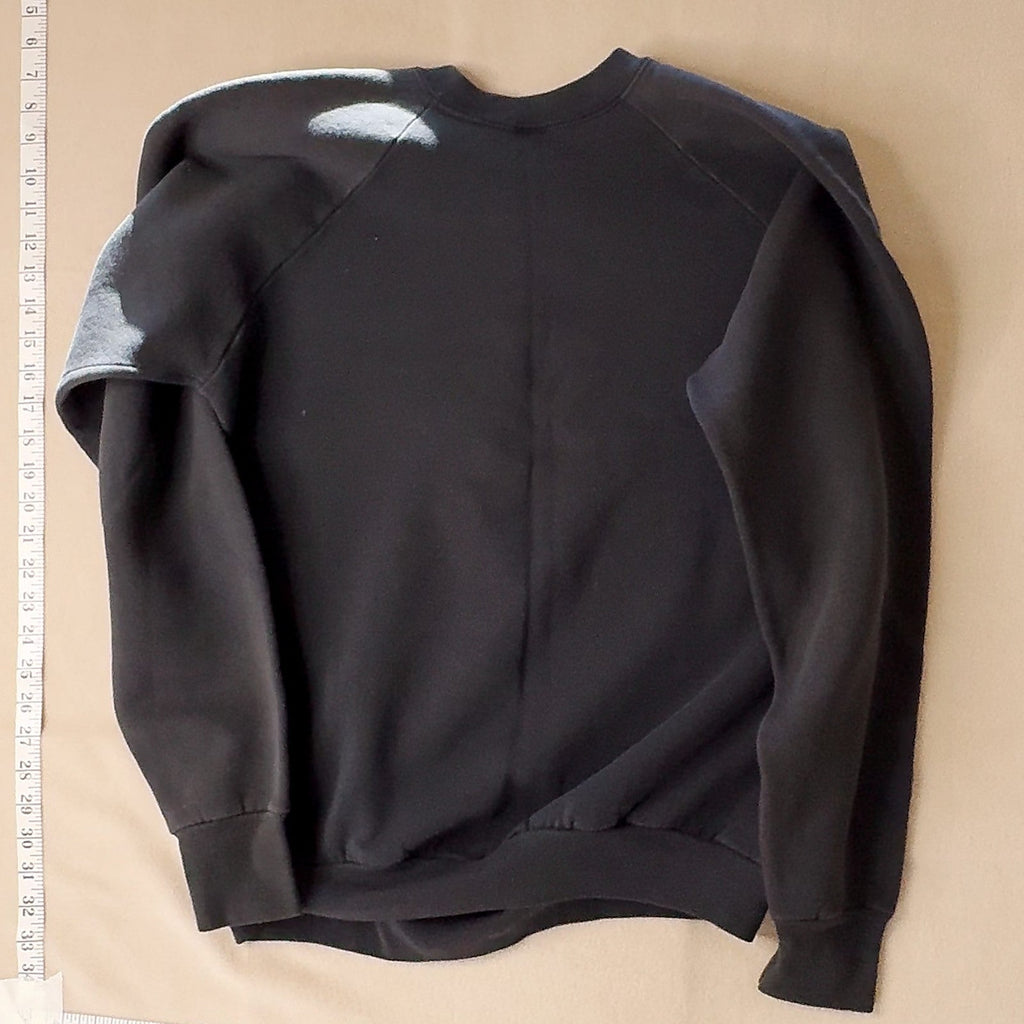 Vintage Project Galileo Sweatshirt Black Graphic Pullover Space Science XL