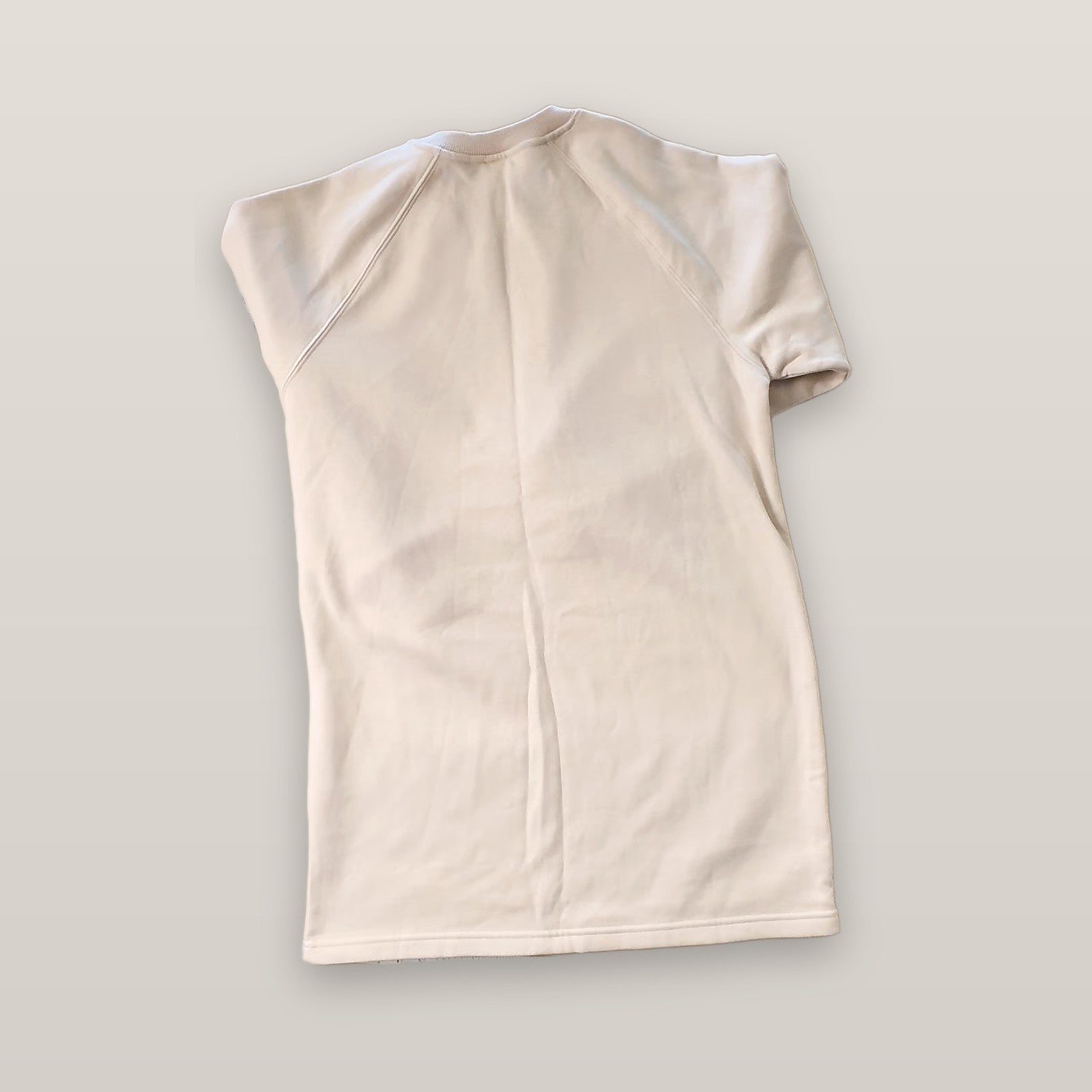 H&M Long Sleeve Sweatshirt Dress Cream Beige Women's Size S Raglan