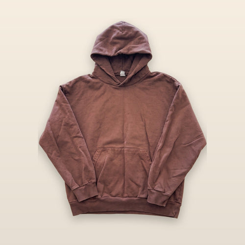 Blank Brown Hoodie Sweatshirt Long Sleeve Pullover Basic Minimalist