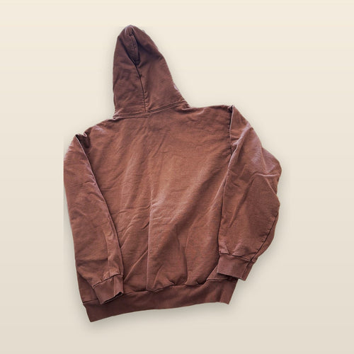 Blank Brown Hoodie Sweatshirt Long Sleeve Pullover Basic Minimalist