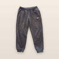 Nike Dark Gray Fleece Jogger Sweatpants Embroidered Swoosh