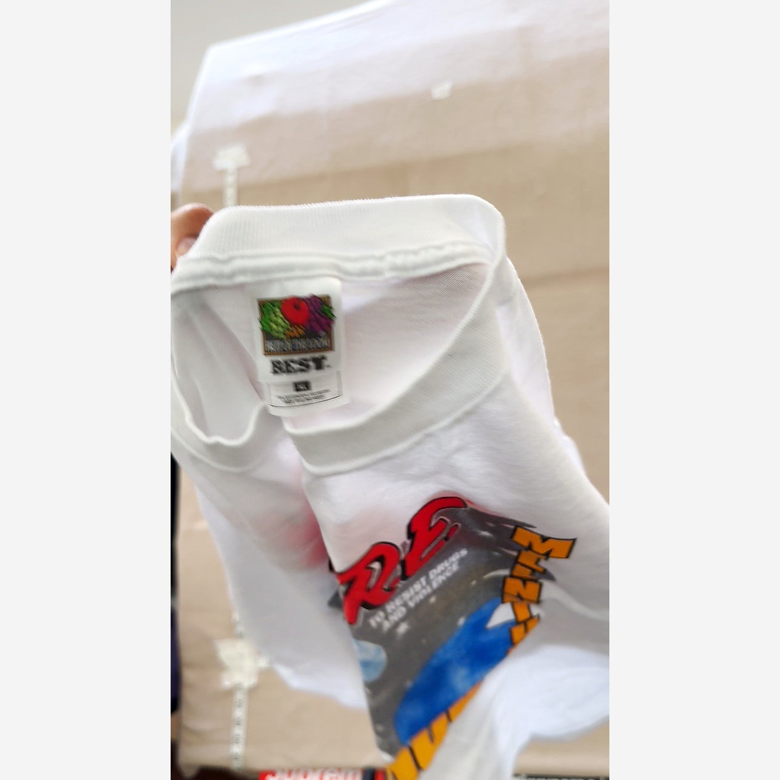 D.A.R.E. Millennium 2000 Graphic T-Shirt TN Fruit of the Loom Best Mens XL White