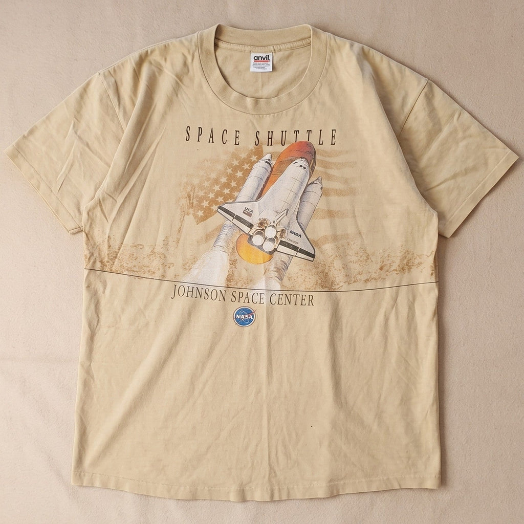 Vintage NASA Space Shuttle Johnson Space Center T-Shirt Anvil Made in USA XL