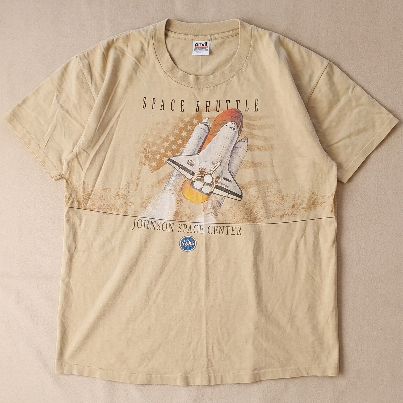 Vintage NASA Space Shuttle Johnson Space Center T-Shirt Anvil Made in USA XL
