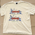 Brain Dead Mind Expansion Travel Service Graphic T-Shirt Cream Size L