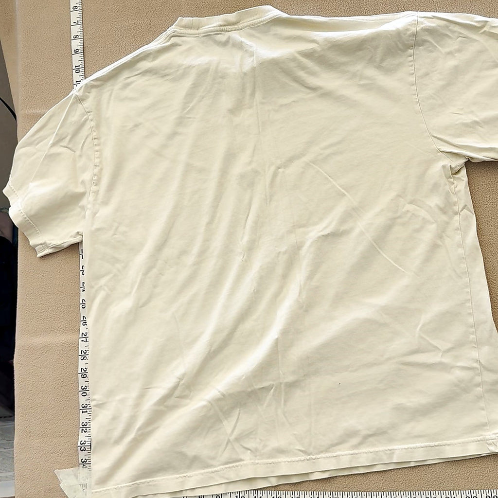 Brain Dead Mind Expansion Travel Service Graphic T-Shirt Cream Size L