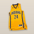 Adidas NBA Indiana Pacers Paul George #24 Swingman Jersey Gold Mens M NWT