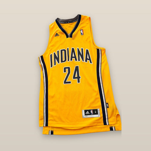 Adidas NBA Indiana Pacers Paul George #24 Swingman Jersey Gold Mens M NWT