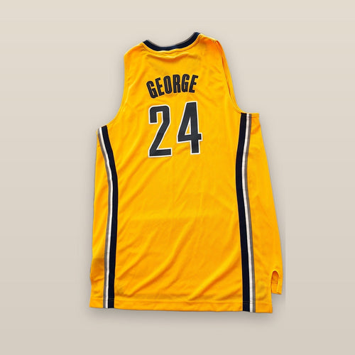 Adidas NBA Indiana Pacers Paul George #24 Swingman Jersey Gold Mens M NWT