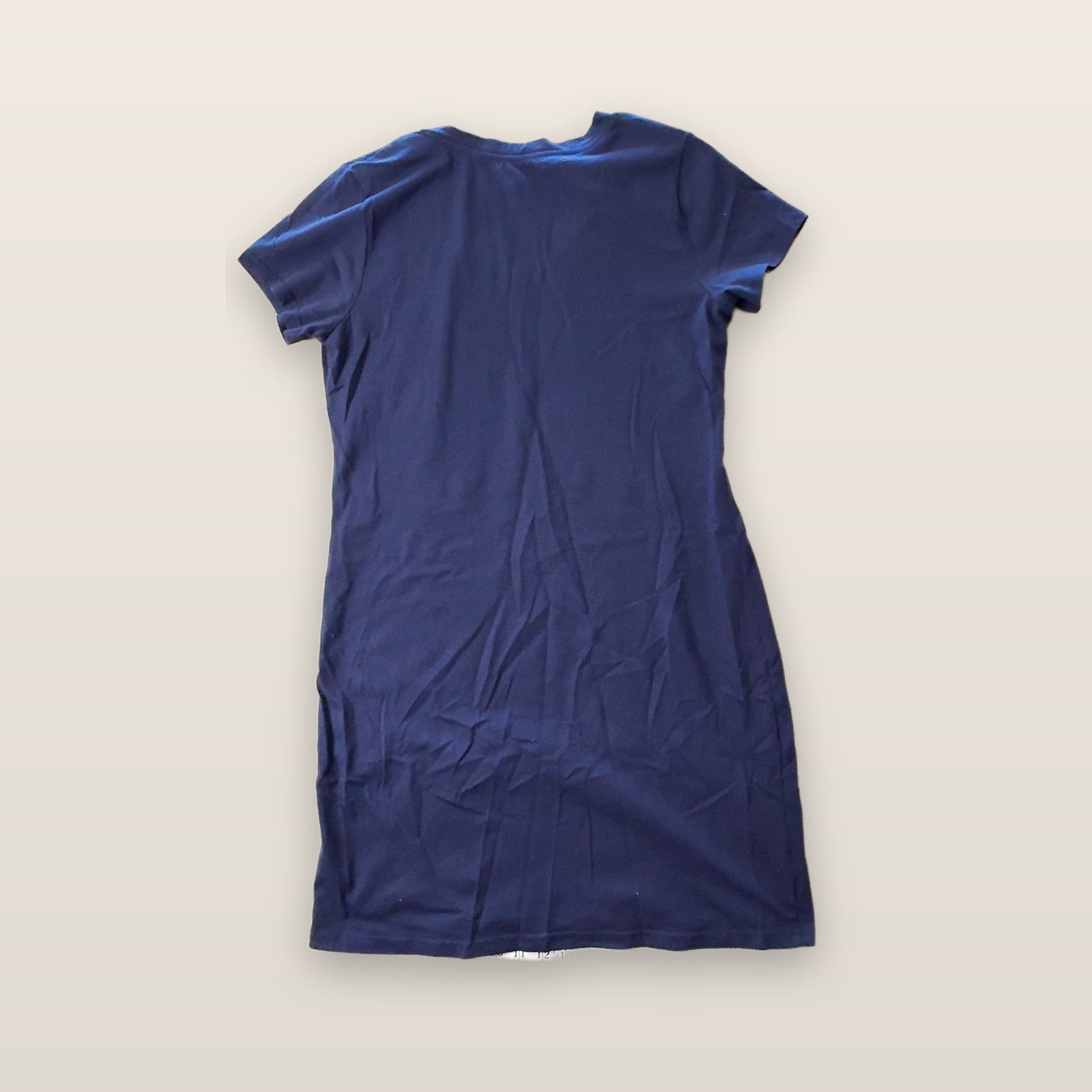 U.S. Polo Assn. Women's Short Sleeve V-Neck Dress Navy Blue Size L