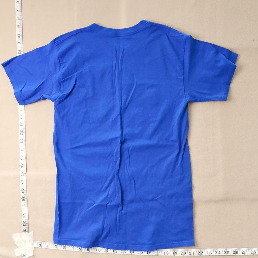 Hanes I Love UCLA Transfers T-Shirt Blue Yellow Heart Graphic Tee Men's Size S