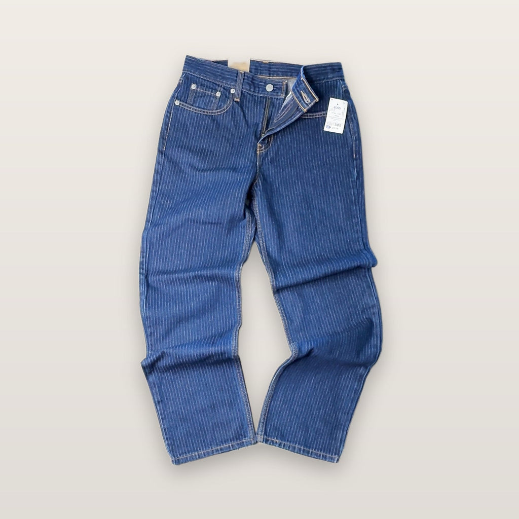 Levi's Striped Denim Jeans Blue Pinstripe NWT Size 27 x 30