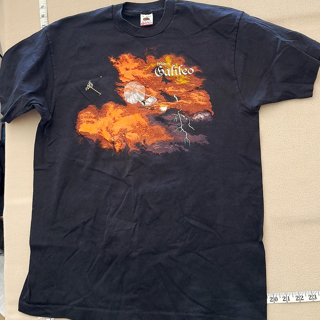 Vintage Project Galileo Graphic T-Shirt XL Black Fruit of the Loom USA Cotton