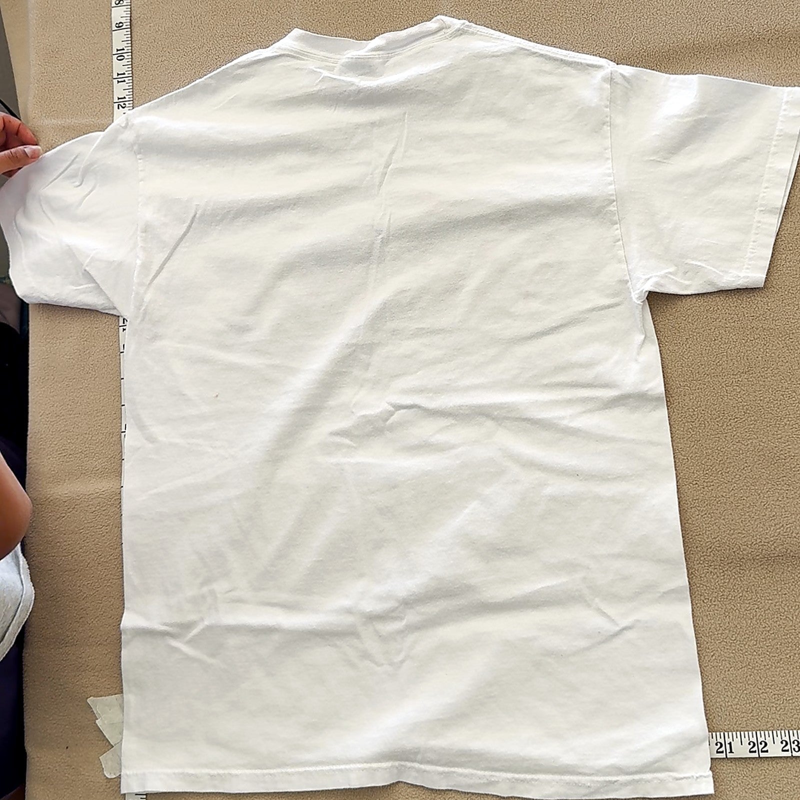 Science Graphic Print White Short Sleeve T-Shirt Crewneck